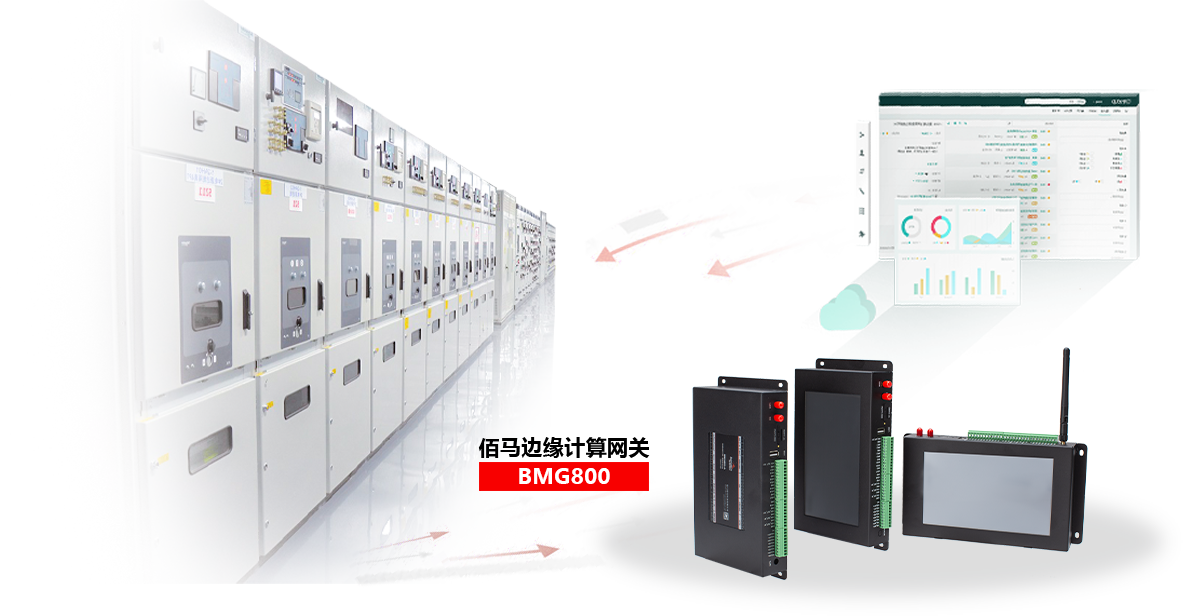 基于BMG800边缘计算网关，快速组建配电房远程监测系统，包括设备状态监测、环境监测、设备联动等，实现配电房设备的智能管理、集中管理、远程管理。