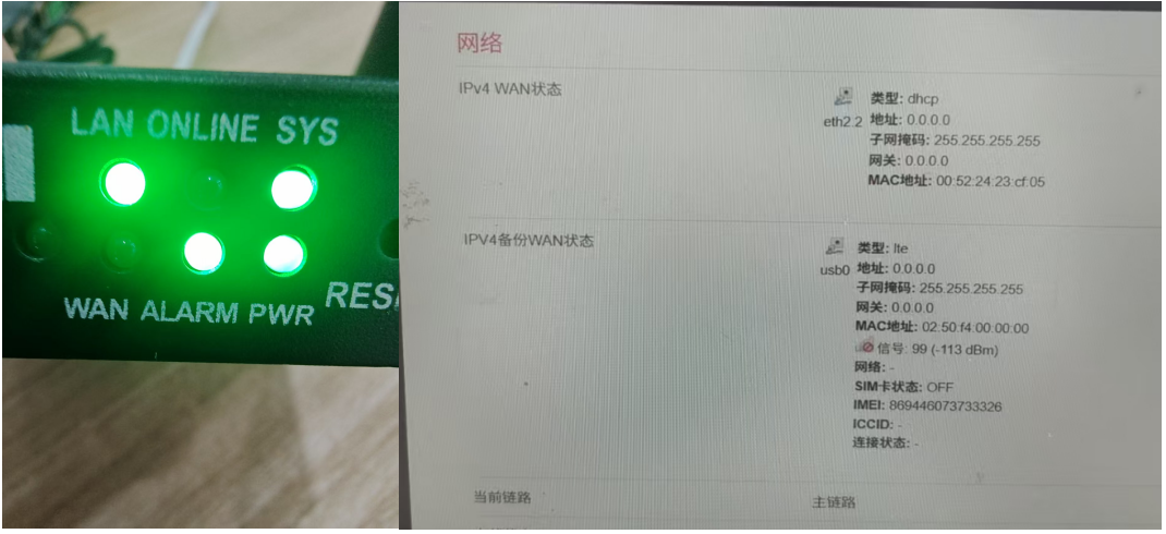 路由器网络状态